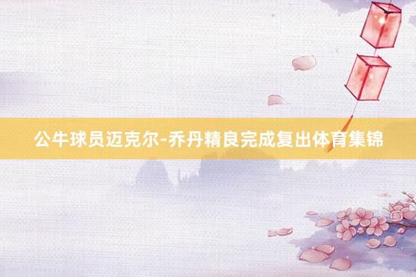 公牛球员迈克尔-乔丹精良完成复出体育集锦