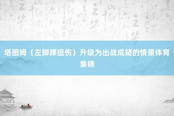 塔图姆（左脚踝扭伤）升级为出战成疑的情景体育集锦