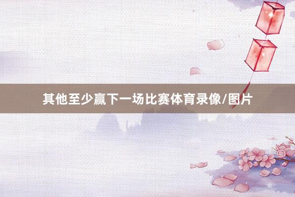 其他至少赢下一场比赛体育录像/图片