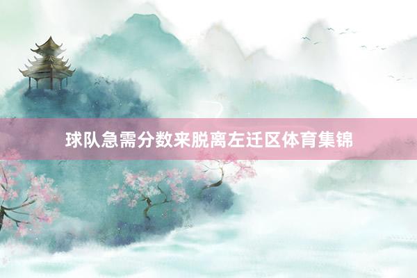 球队急需分数来脱离左迁区体育集锦