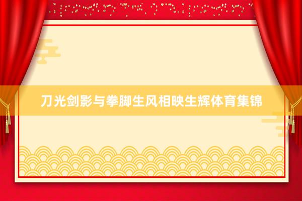刀光剑影与拳脚生风相映生辉体育集锦