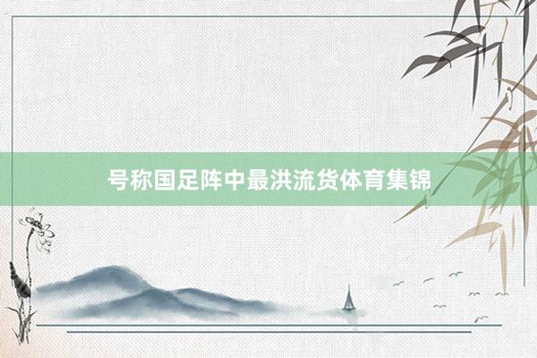 号称国足阵中最洪流货体育集锦