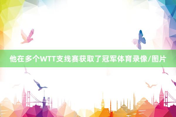 他在多个WTT支线赛获取了冠军体育录像/图片