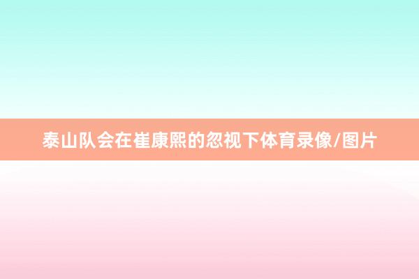泰山队会在崔康熙的忽视下体育录像/图片