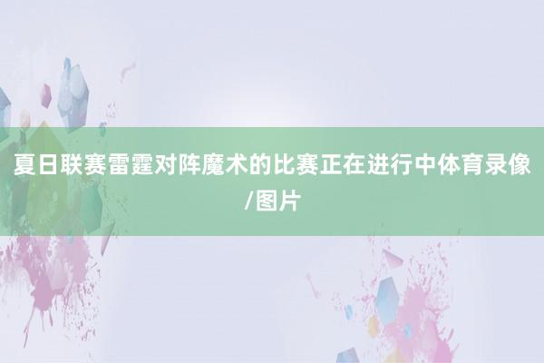 夏日联赛雷霆对阵魔术的比赛正在进行中体育录像/图片