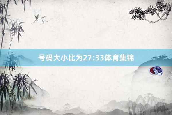 号码大小比为27:33体育集锦