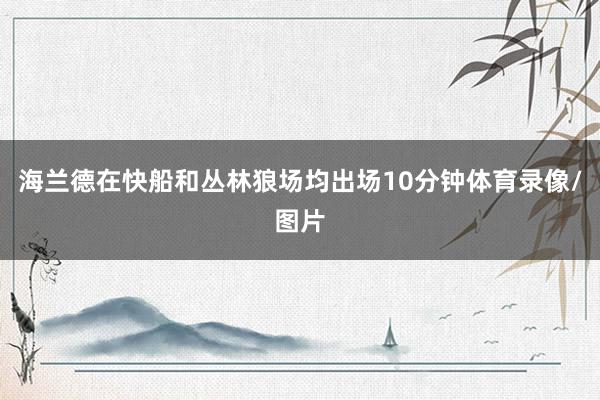 海兰德在快船和丛林狼场均出场10分钟体育录像/图片