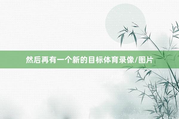 然后再有一个新的目标体育录像/图片