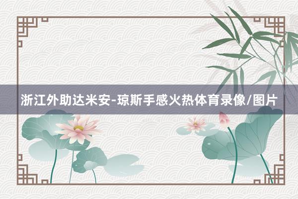 浙江外助达米安-琼斯手感火热体育录像/图片