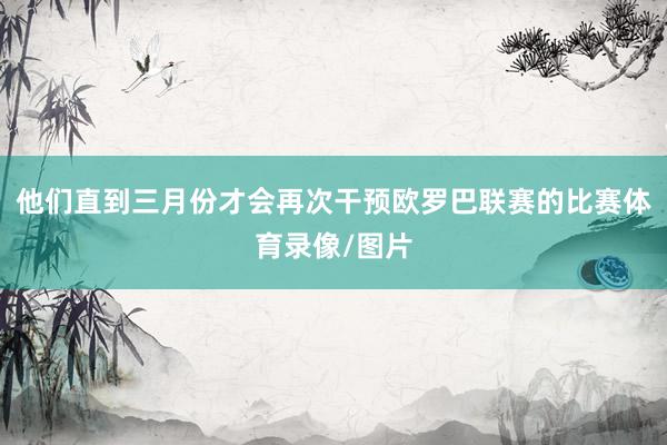 他们直到三月份才会再次干预欧罗巴联赛的比赛体育录像/图片