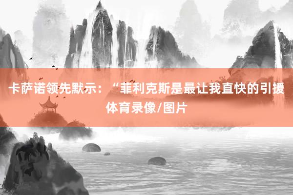 卡萨诺领先默示：“菲利克斯是最让我直快的引援体育录像/图片
