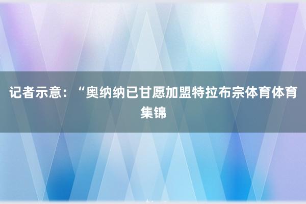 记者示意：“奥纳纳已甘愿加盟特拉布宗体育体育集锦